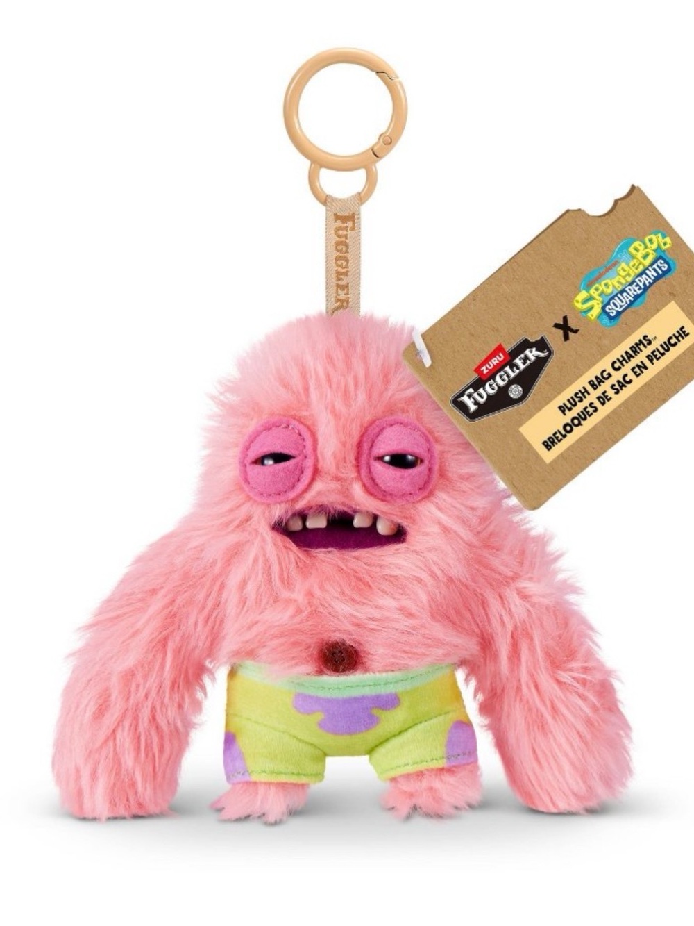 Fuggler x SpongeBob Patrick Charm Keychain